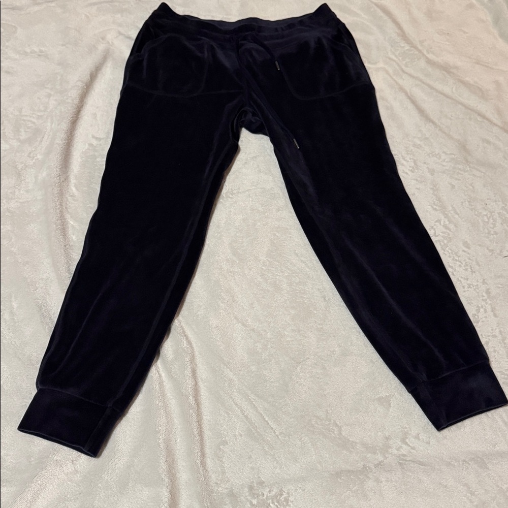Black Velvet Joggers